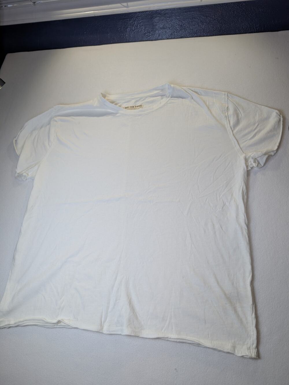 We The Free- Free People White T Shirt Size Large